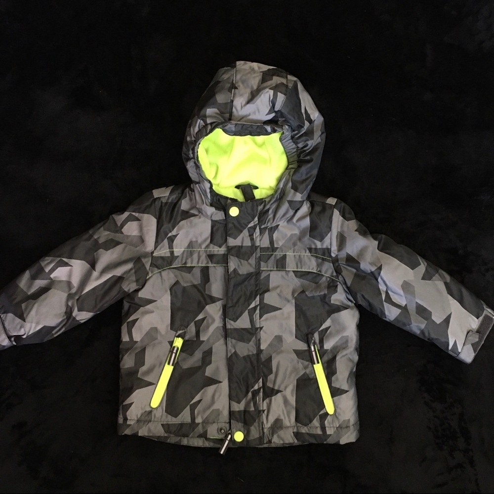 Cat & Jack Houndstooth Puffer Winter Coat